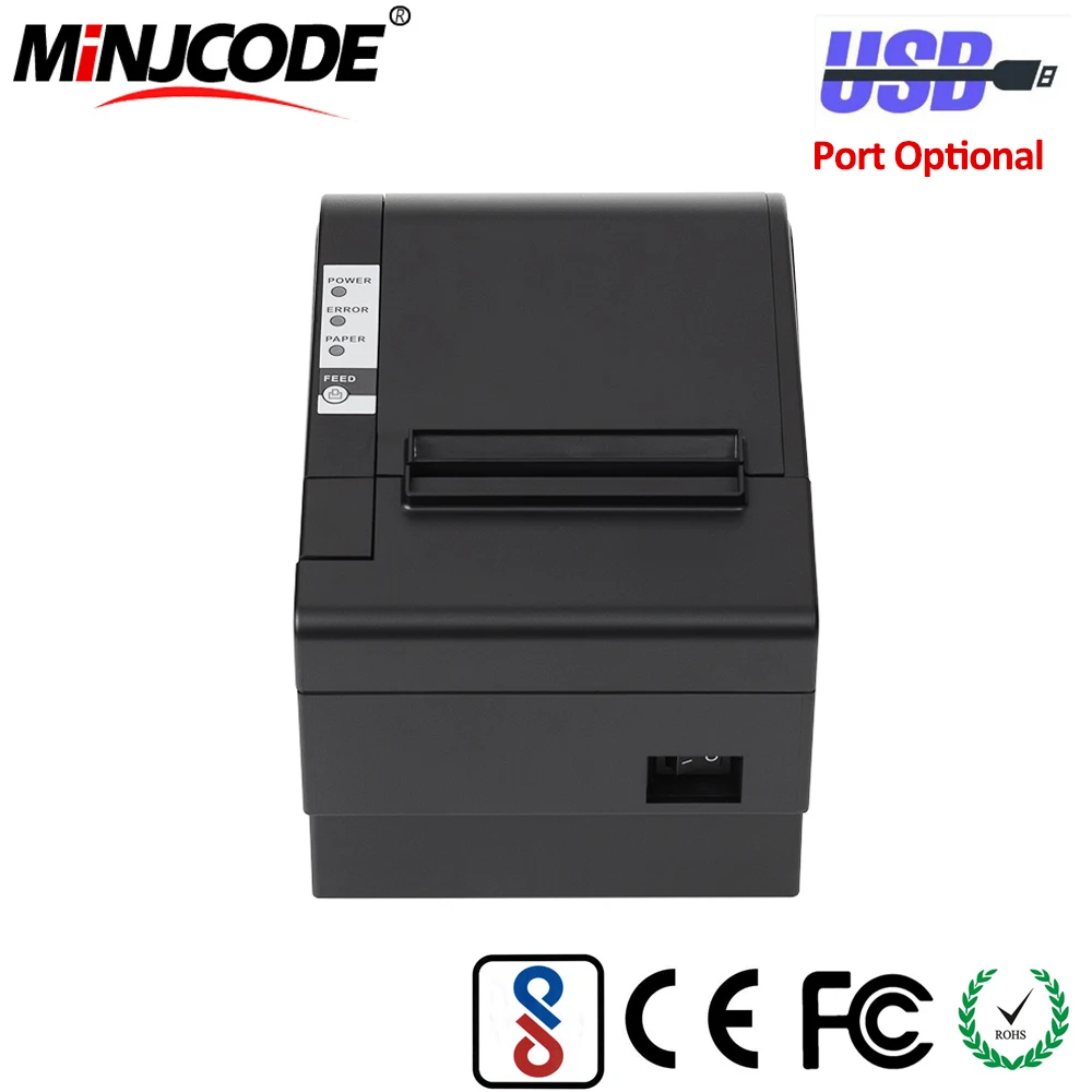 80 мм Термопринтер для чеков USB/RS232/PS2/LAN/Bluetooth/Wi Fi дополнительные соединения Mj Hop