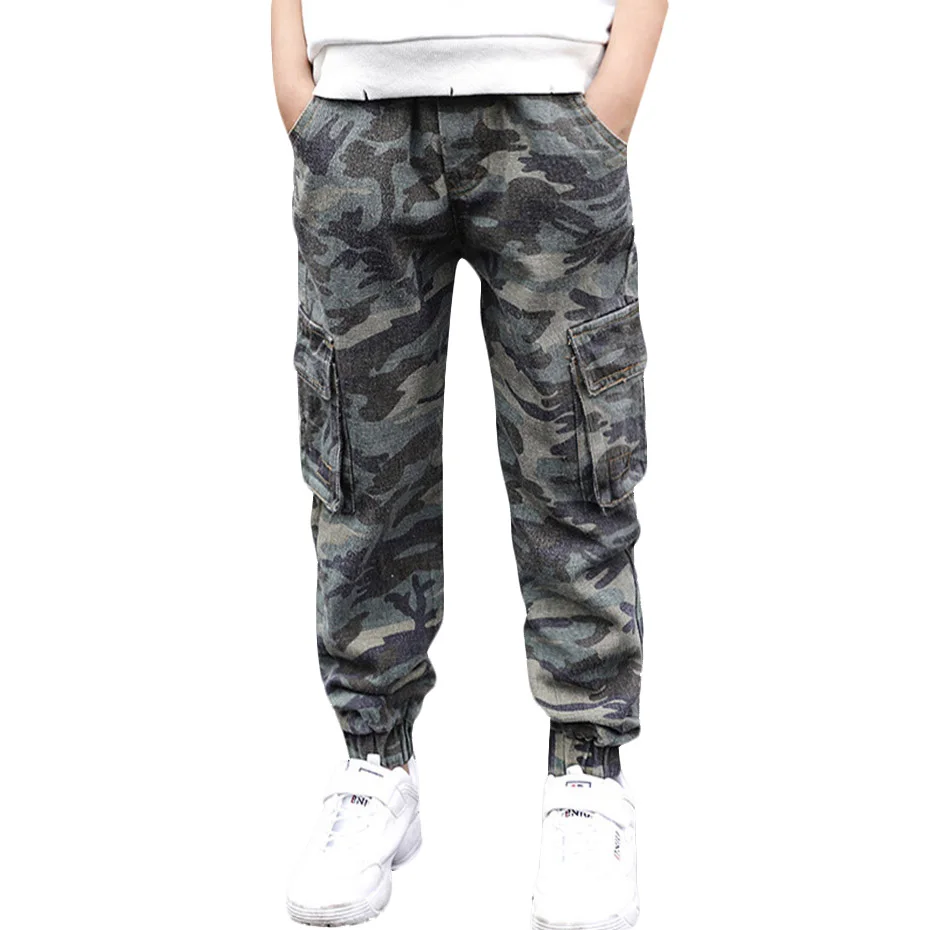Повседневные камуфляжные штаны для мальчиков Abesay свободные зимние подростков