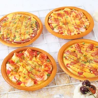 17 5cm fake pizza artificial foods cake bread shop decoration home decorative window display photography props kitchen toy