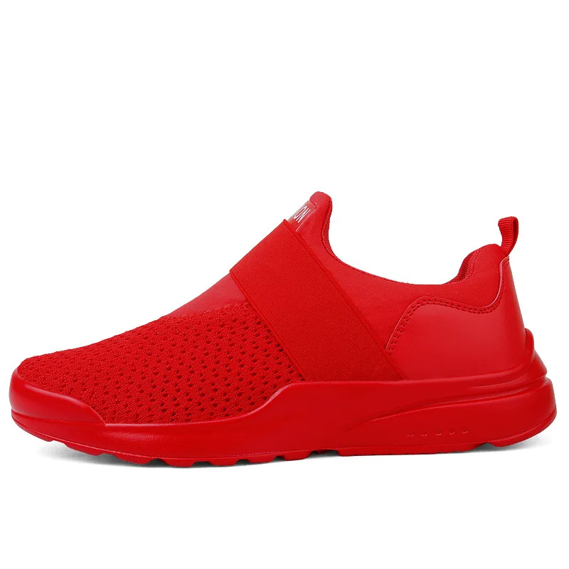 

Summer Breathable Mesh Shoes, No Straps, Convenient Footwear, Men's Shoes, Outdoor Flat Sports, Simple Casual Shoes For Adults