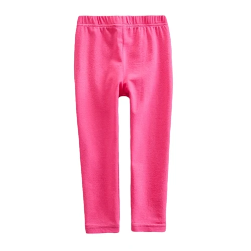 F3589 fuchsia Брюки для девочек новые весенние хлопковые леггинсы с рисунком маленького и среднего размера удобные дышащие штаны 6622 - Цвет: F3589 fuchsia