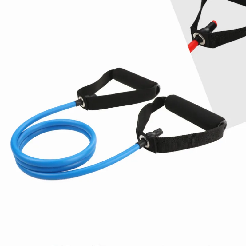 Blue 120 см, тянущаяся веревка для йоги, эластичные Эспандеры для фитнеса, кроссфита, тренировок, упражнений, пробки, практическая тренировка, резиновый растягивающийся расширитель - Цвет: Blue