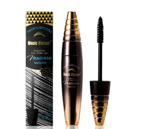 Музыка цветок Соблазнительные 4D тушь для ресниц и бровей объем толстые пышные