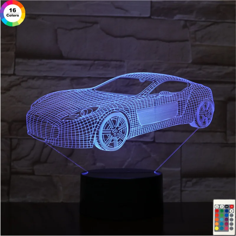 3d лампа Nighdn, креативный автомобильный ночник, подарок на день рождения, прикровасветильник светильник, детские игрушки, украшение для дома, ...