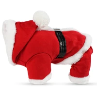 christmas jumpsuit for dog clothes winter holiday dog clothes for small dogs plus velvet pets acessorios new year dogs clothes