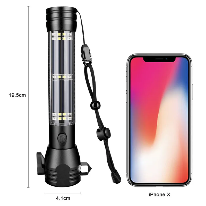 COB Солнечная вспышка LM сигнализация многофункциональсветильник автомобильный