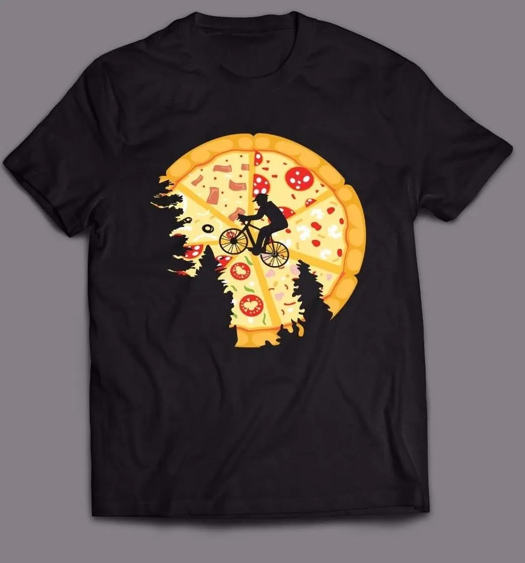 

E.T. PIZZA MOVIE FUNNY PARODY DESIGNER CUSTOM OLDSKOOL ART* Shirt *FULL FRONT* Fashion Summer Paried T Shirts Top Tee