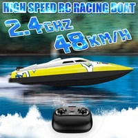 new rc racing boat 48kmh 2 4g high speed electronic remote control boat toys for kids remote control toys