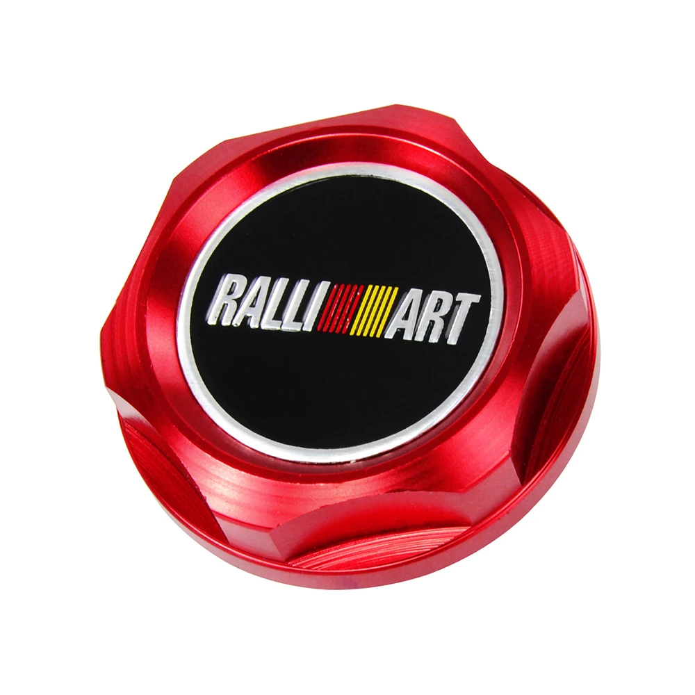 Красный Ralliart гоночный двигатель масляный колпачок масляный топливный наполнитель Крышка для Mitsubishi HT6315 - Цвет: Красный