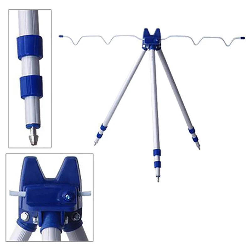60-120cm Telescopic Fishing Rods Tripod Stand Rest for Sea Beach Coarse Shore Pier Tackle |