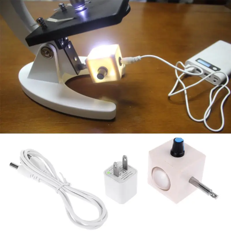 USB белые светодиодные лампы нижний источник света Биологический микроскоп регулируемые светильники 63HF