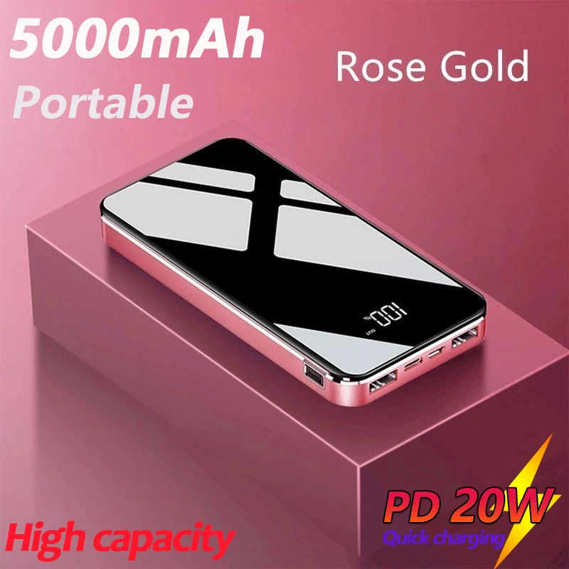 

50000mAh Portable Charger Phone Power Bank Fast Charging for Xiaomi Samsung IPhone External Battery LED Digital Display 2USB