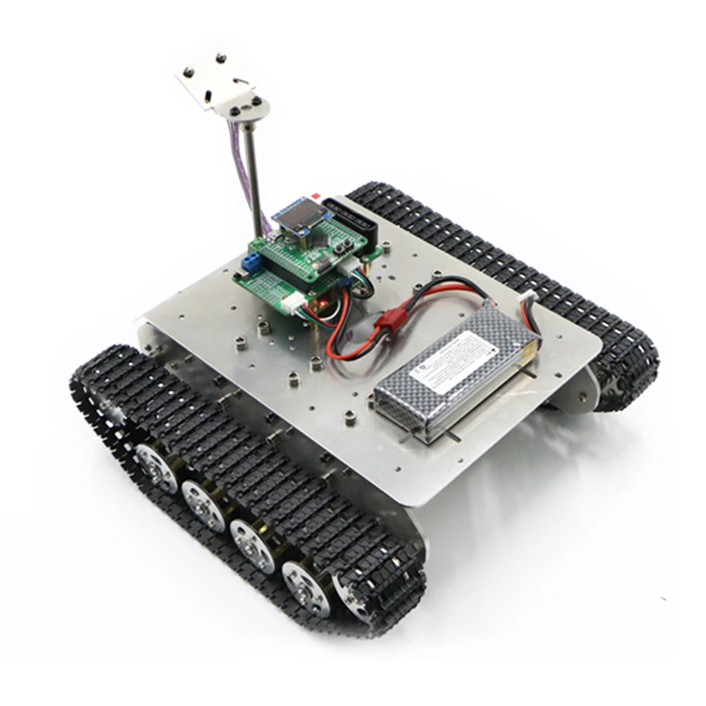 DIY Arduino набор для танков шасси умный автомобиль гусеничный робот металлический