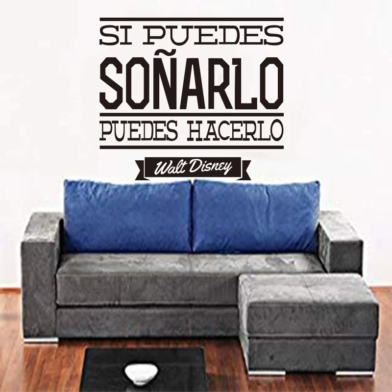 Испанские виниловые настенные наклейки вдохновляющие цитаты для гостиной и