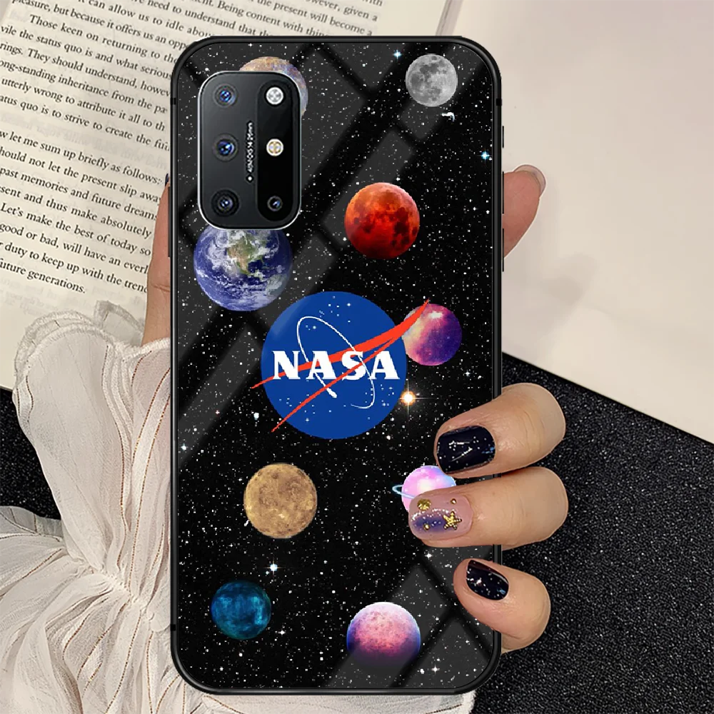 

American Nasas Phone Tempered Glass Case Cover For Oneplus 5 6 7 8 9 Nord T Pro Back