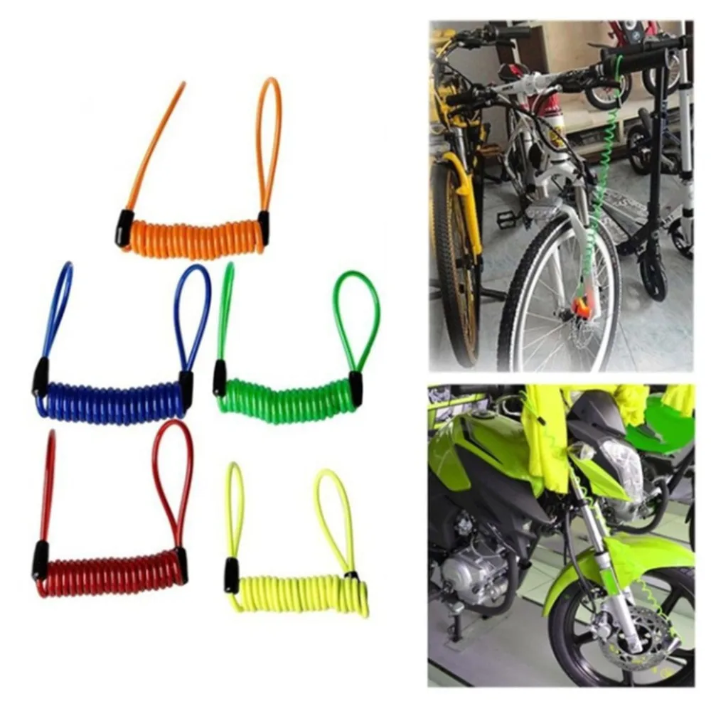 2018 Портативный Универсальный 1 2 м провода Велосипедные замки Весна напоминание