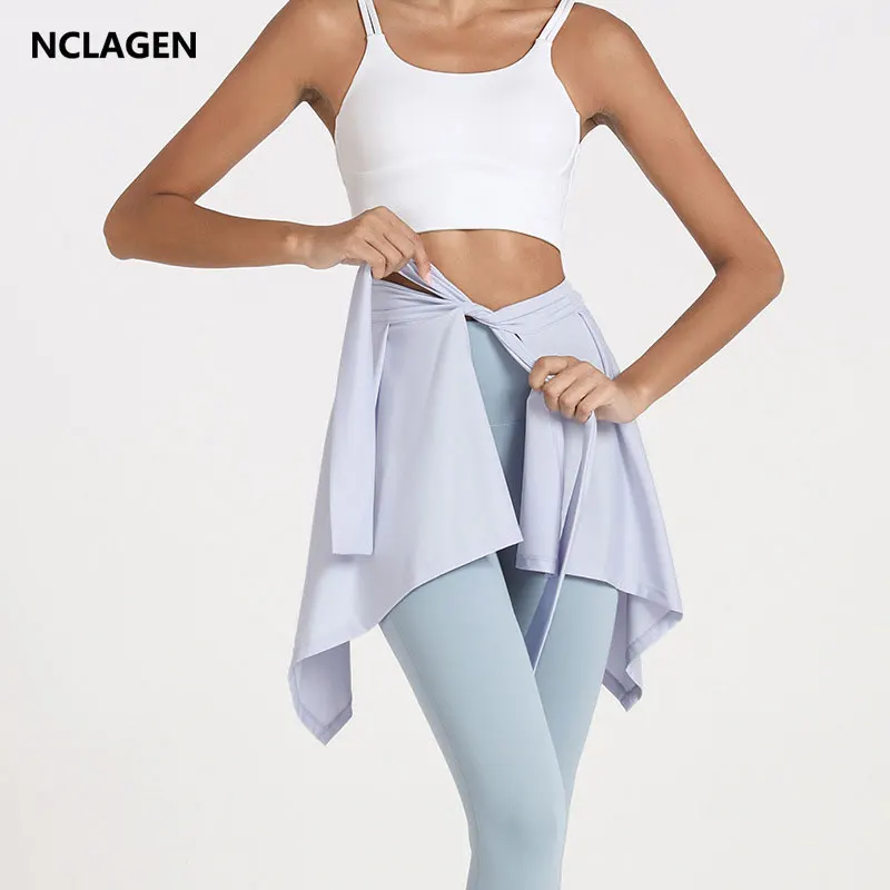 

Yoga Skirt Fitness Short Skirt With Waist Bandage Breathable Quick-drying Tennis Running Athletic Active Dance Gym Skirt Workout