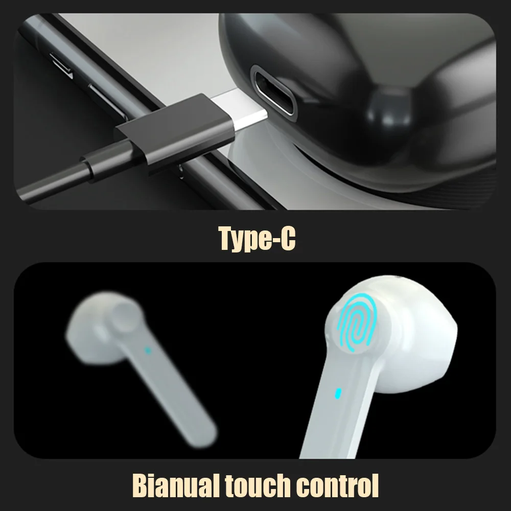 

Lenovo PD1 Earphones TWS Wireless Bluetooth 5.0 Headphone Touch Control In-Ear Headset Stereo Bass Music Earbuds With Mic