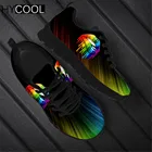 Разноцветные спортивные кроссовки HYCOOL унисекс с принтом галактических губ, винтажные уличные кроссовки для фитнеса и бега, женская повседневная обувь