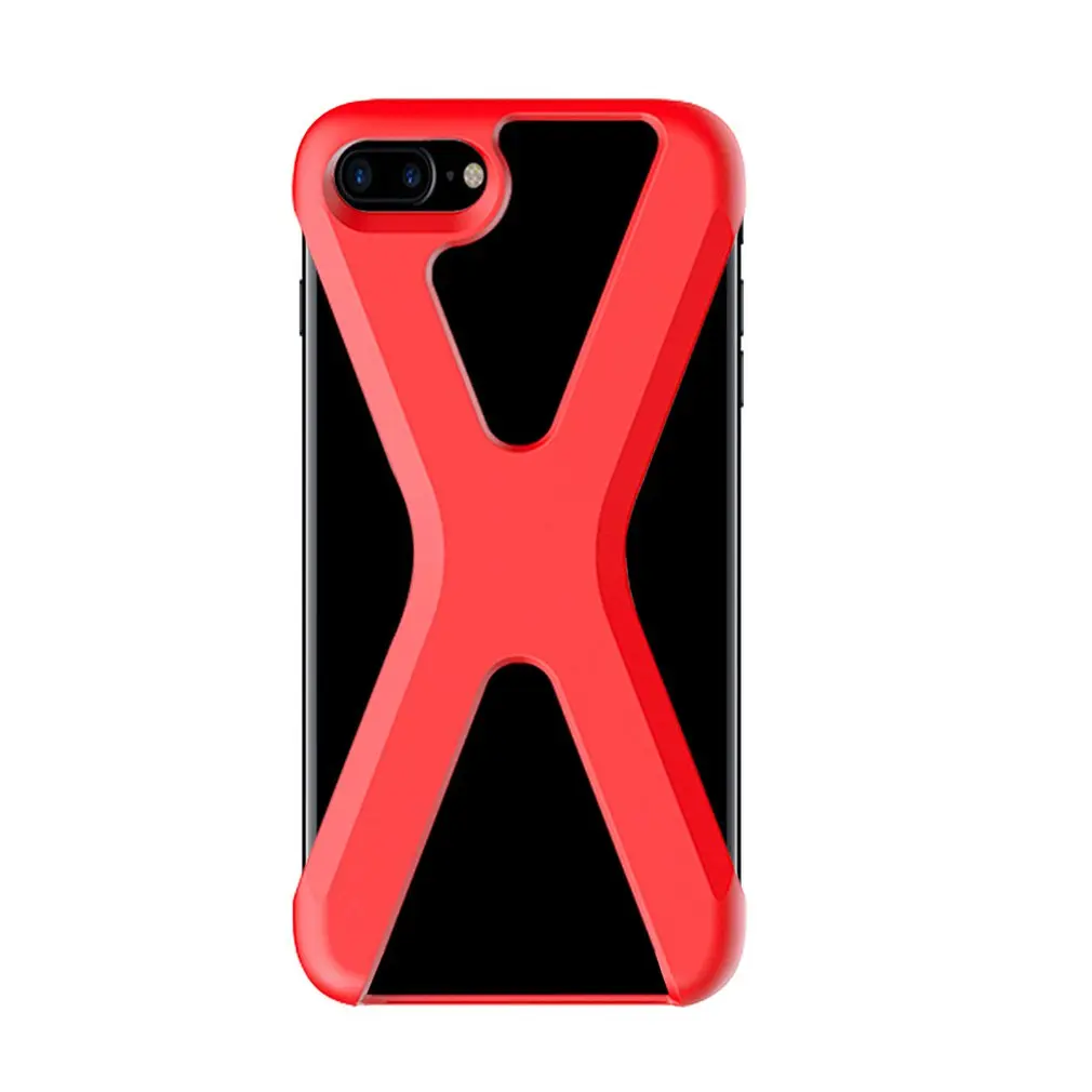 Креативный X образный красочный чехол для телефона iPhone 7 8 анти капля Силиконовый