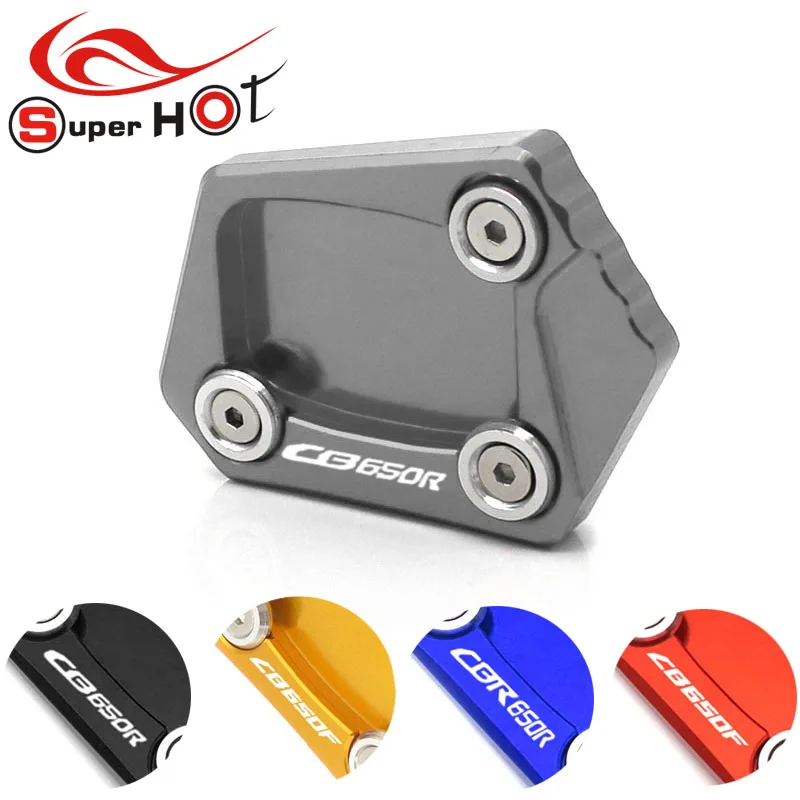 

Motorcycle Accessories CNC Kickstand Foot Plate Side Stand Extension Pad for Honda CBR650R CB650R CB650F