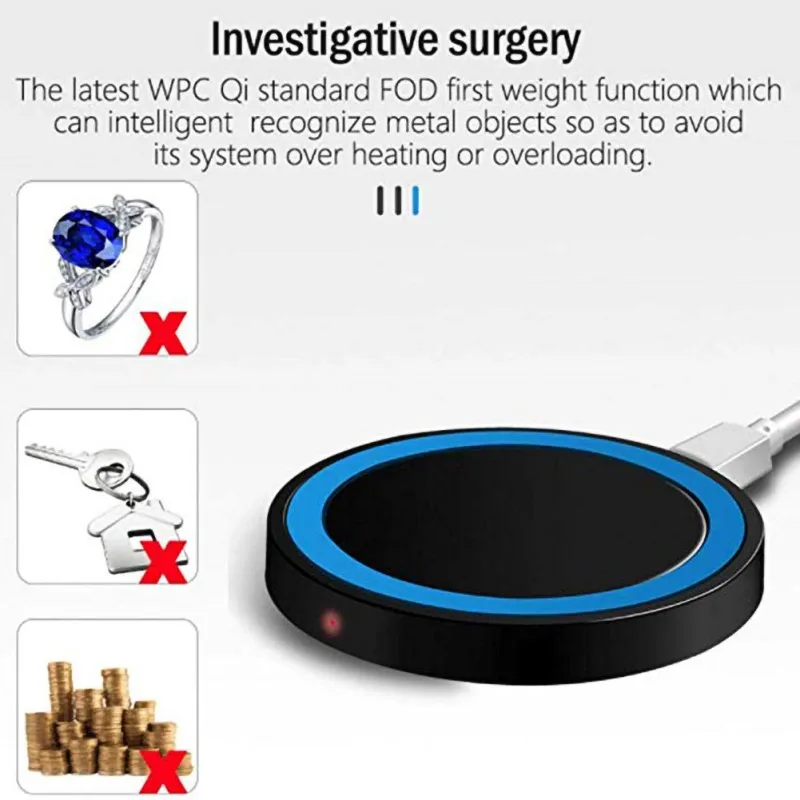 Горячее Q5 Беспроводное зарядное устройство 5 Вт зарядная панель для iPhone 11 X XR 8 Samsung
