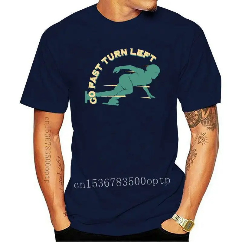 

New Speed Skating Designs T Shirt Cotton Custom Breathable Spring Autumn Family Anti-Wrinkle Crew Neck Original Shirt