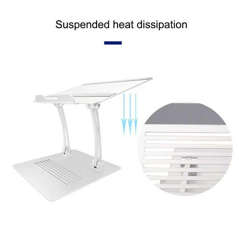

Aluminum Alloy Foldable Laptop Stand Bracket Hollow Heat Dissipation Holder for Notebook SUB Sale