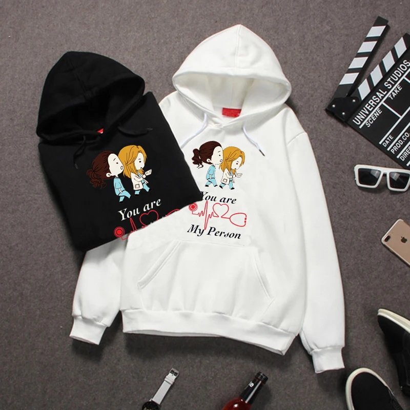 

You Are My Person Femme Hoodie Greys Anatomy Women Hoodie Sweattershirt Greys Anatomy Merchandise Shirt Moletom Greys Anatomy