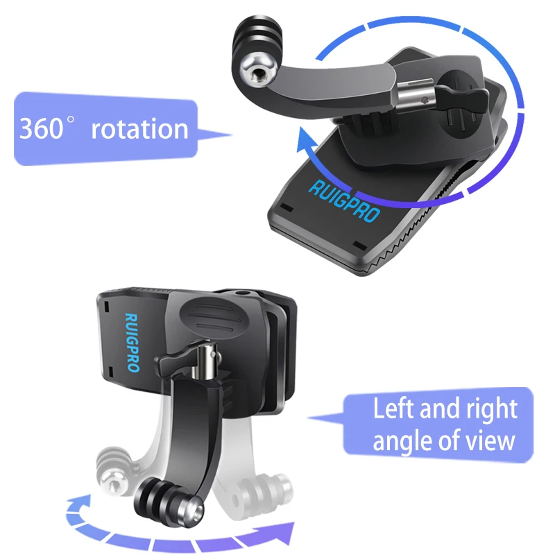 adjustable action camera backpack strap holder clip universal for dji osmo pocket 12 gopro hero 9 8 7 sjcam xiaoyi clamp mount free global shipping