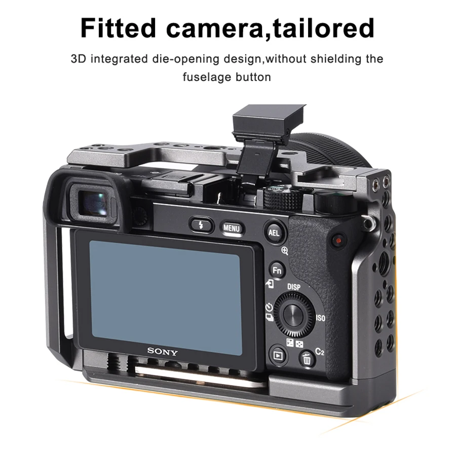 Держатель для камеры Mamen Sony A6100 A6400 A6500 алюминиевый сплав ручной стабилизатор 1/4