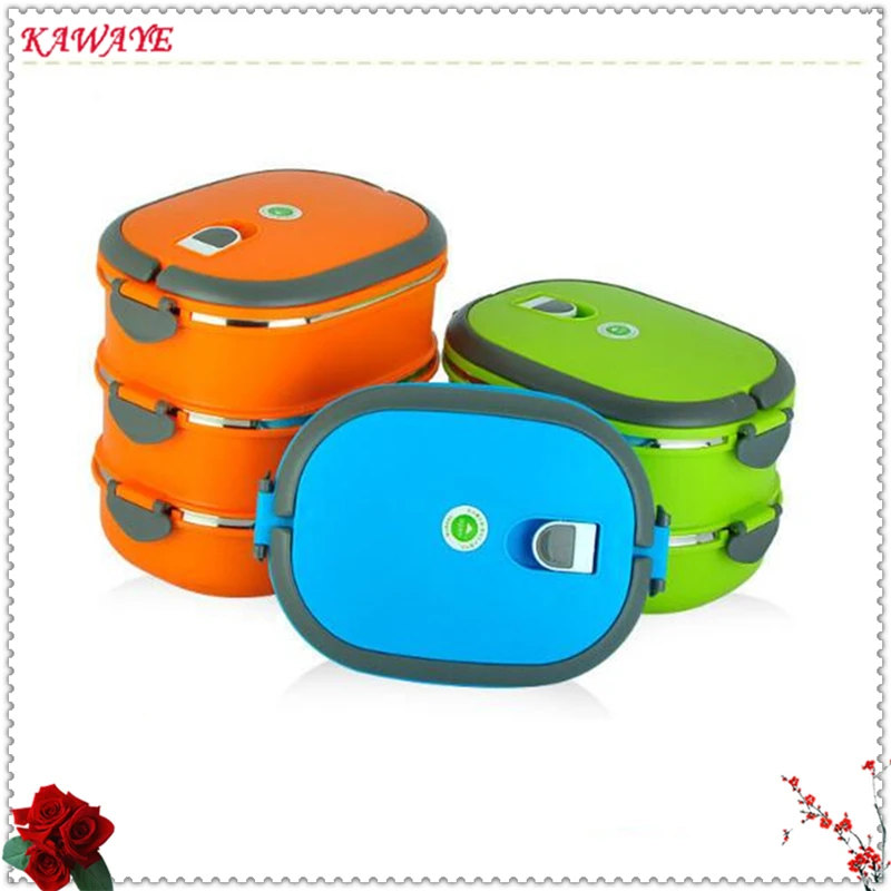 1 Набор ланч для бэнто пикника жестяная банка хранения пищи многослойная