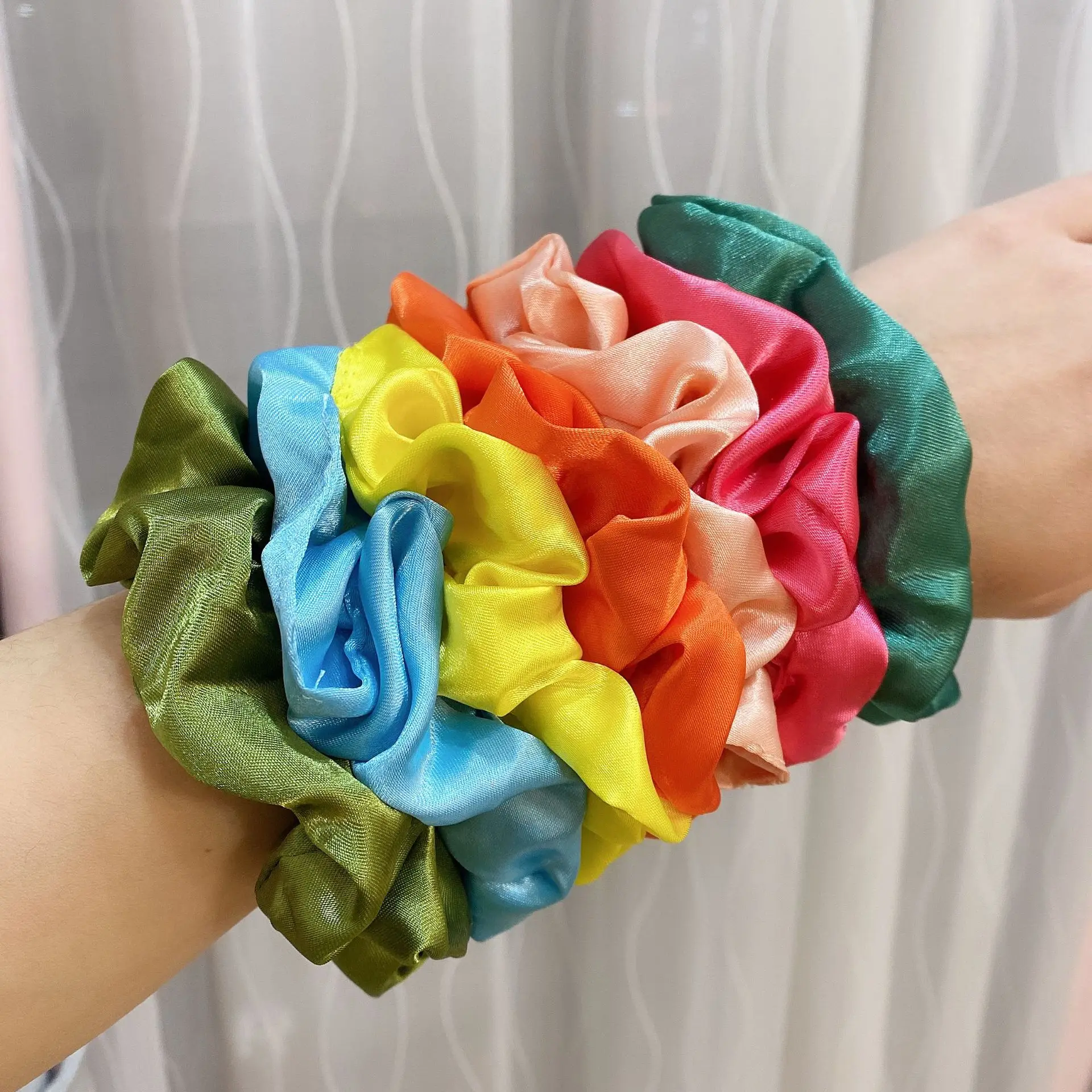 

50pcs Velvet Scrunchie Women Girls Elastic Hair Rubber Bands Accessories Gum for Tie Hair Ring Rope Ponytail Holderhair Ring
