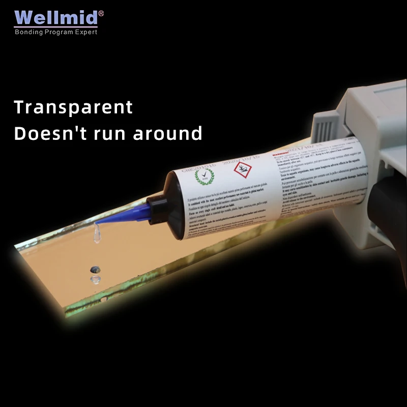 Клей для УФ-отверждения кристально прозрачный твердый полимерный клей