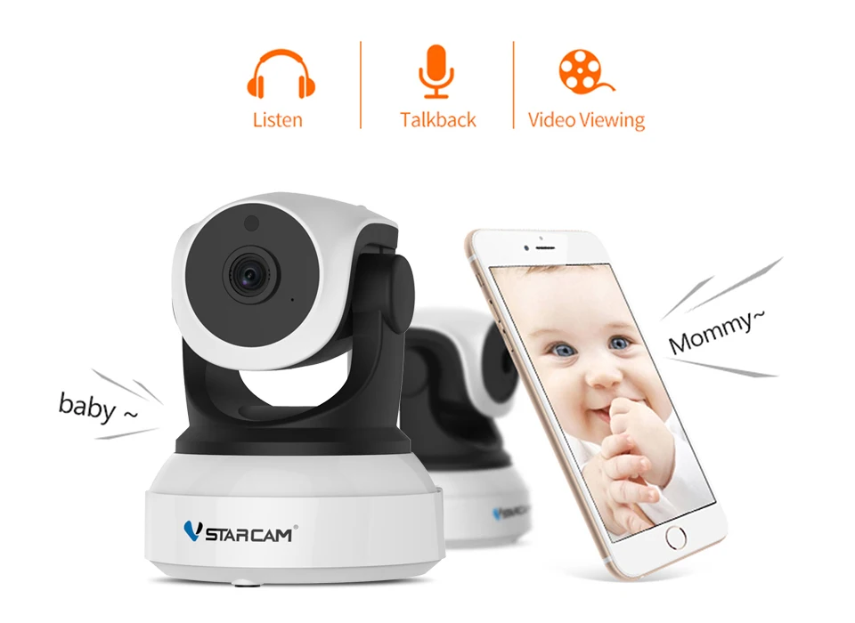 Vstarcam, видеонаблюдение, Wifi, IP камера, 720 P, 1080 P, HD CCTV, камера безопасности, P2P, для помещений, ИК, ночное видение, PTZ камера, Мобильный вид