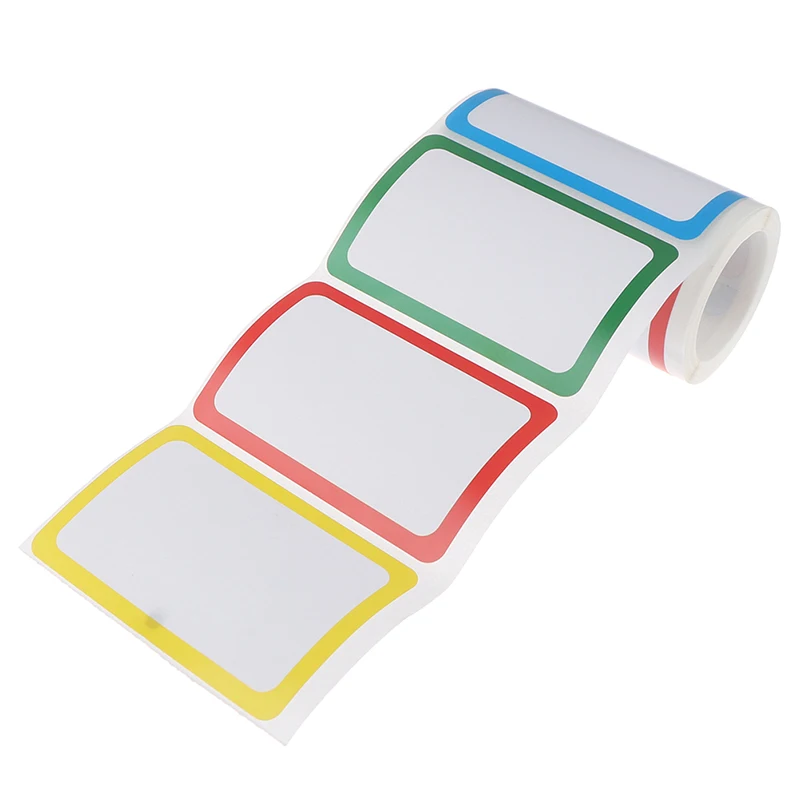 150 шт красочные (красный желтый синий зеленый) этикетки с именными ярлыками