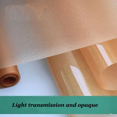 Наклейка матовое стекло без клея Золотая цветная пленка для окна ПВХ