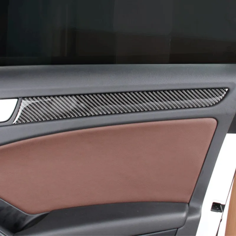 Углеродное волокно обшивки дверей автомобиля полоски Copilot Dashboard Decortaion Крышка для