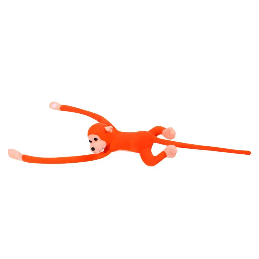Orange 60 см милые длинные руки хвост Обезьяна Мягкая Плюшевая Кукла игрушка для ребенка Спящая Успокаивающая животное обезьяна украшение дома шторы висячая кукла - Цвет: Orange
