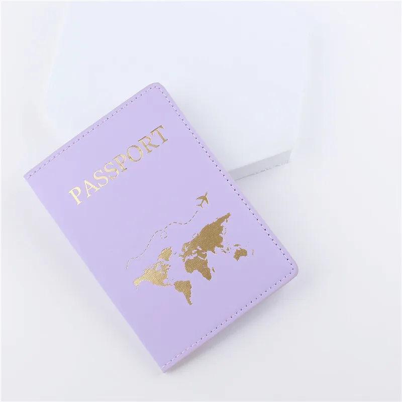 New Map Couple Passport Cover Letter Women Men Travel Wedding Passport Cover Holder Travel Case CH43