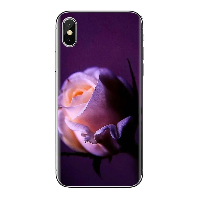 Life Beauty purple rose Flower Paint TPU Case Cover For iPod Touch Apple iPhone 11 Pro 4 4S 5 5S SE 5C 6 6S 7 8 X XR XS Plus Max |