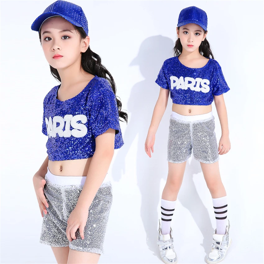 Детские костюмы для бальных танцев в стиле хип хоп девочек платья соревнований