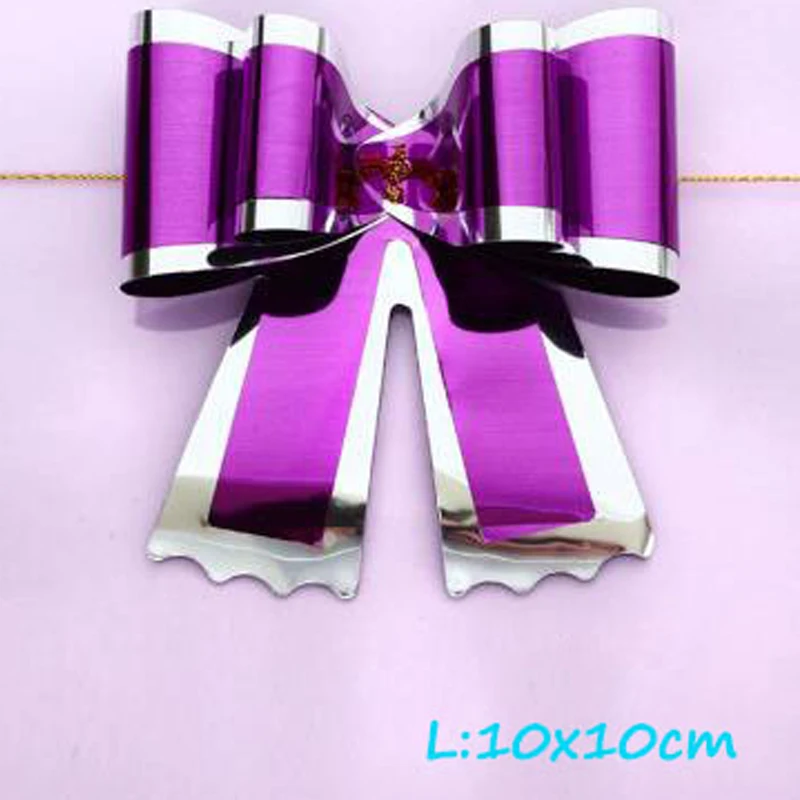 Стильная лента с большим бантом ручной работы цветная двойная Блестящая подарок