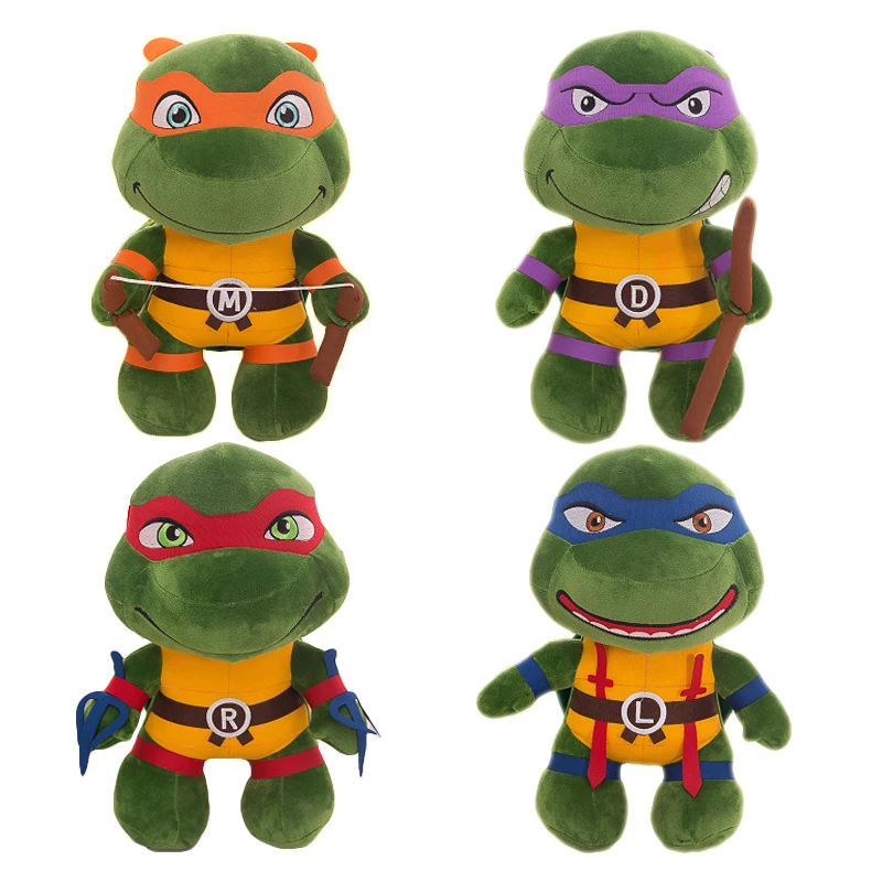 

25CM Mutant Ninja Turtles Plush Doll Toy Kids Cartoon Donatello Mikey Raffaele Leonardo Figure Stuffed Toys For Children Gifts