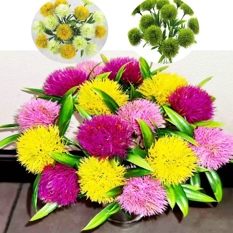 5 шт. декоративные пластиковые искусственные цветы 25 см | Дом и сад