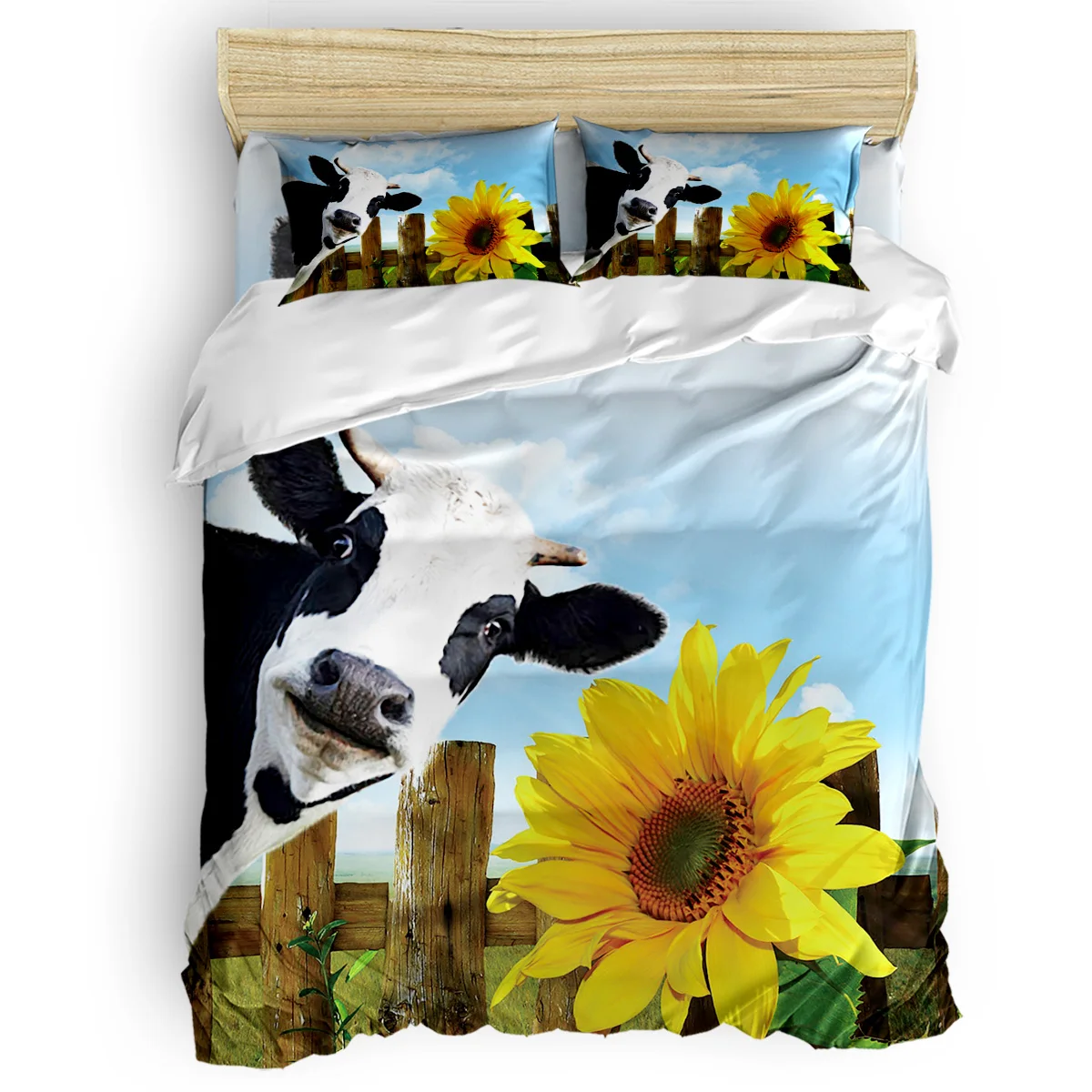 2/3/4 шт. Комплект постельного белья с пододеяльником | Дом и сад