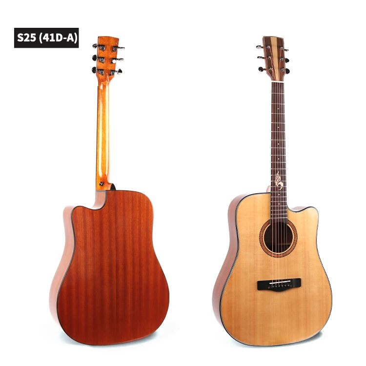 

Акустическая гитара Smiger S25, 41D-A, 41 дюйм, профессиональная полноразмерная, с вырезом, фольклорная гитара для начинающих с чехлом