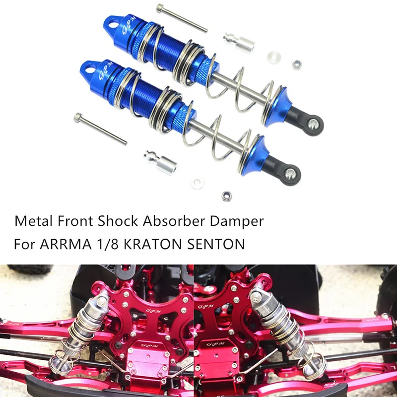 115 мм металлический передний амортизатор демпфер для ARRMA 1/8 KRATON OUTCAST SENTON TYPHON RC