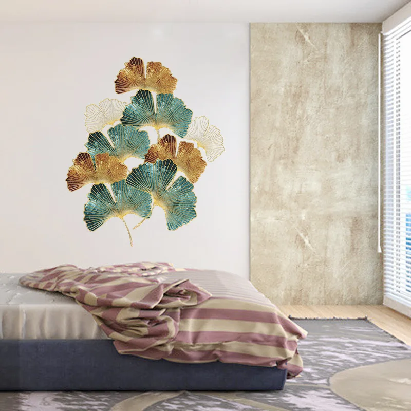 

Retro Gingko 3d Wall Stickers for Living Room Sofa Bedside Study Decoration Creative Art Wall Decals Aesthetic Room Decor Poster