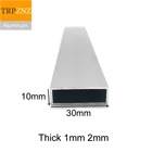 10x30 мм, толщиной 1 мм2 мм, Прямоугольная алюминиевая трубка-профиль, 6063 алюминиевая квадратная труба, алюминиевый профиль для украшения